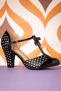 Kelly Lee T-Strap Pumps In Zwart