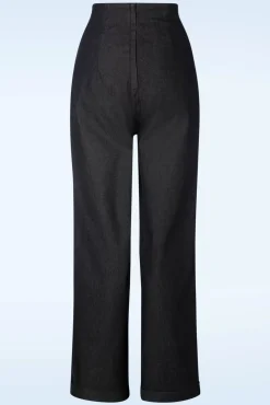 Kiki-Lea High Waisted Jeans In Zwart