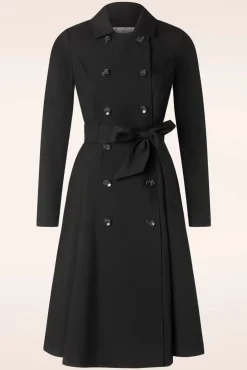 Korrina Swing Trenchcoat In Zwart