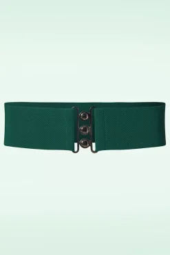 Lauren Vintage Stretchriem In Groen