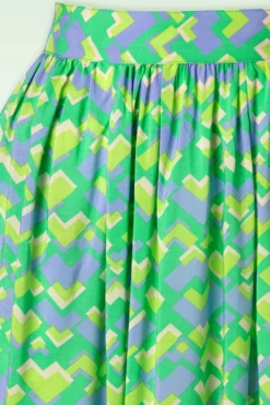 Layla Cocktail Rok In Macaw Groen