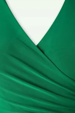 Layla Gekruiste Jurk In Groen