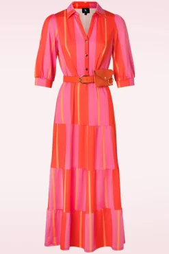Leanna Maxi Jurk In Fuchsia