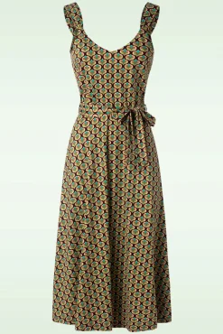 Lenny Indy Jurk In Delphinium Groen