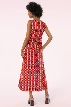 Lia Maxi Jurk In Fuchsia