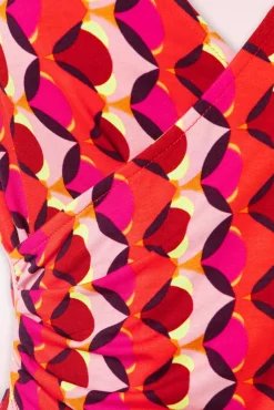 Lia Mouwloze Top In Fuchsia