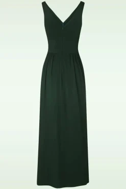 Limone Tricot Jurk In Luxe Flessengroen