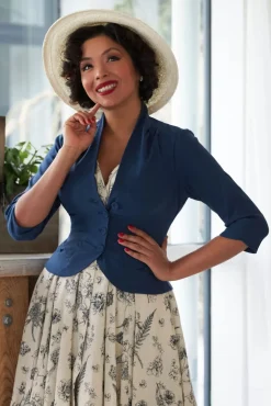 Liza Lee Becoming Versatility Chic Blazer In Marineblauw