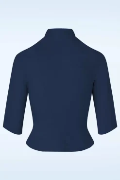 Liza Lee Becoming Versatility Chic Blazer In Marineblauw