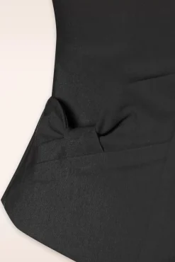 Liza Lou Blazer Jacket In Zwart