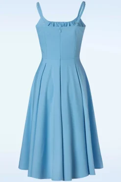 Lois Swing Jurk In Babyblauw