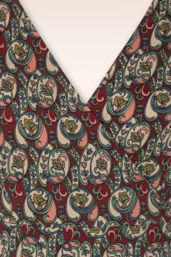 Lot Navarro Midi-Jurk In True Rood