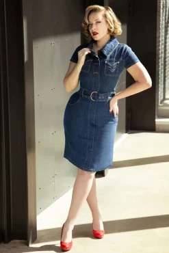 Lucielle A-Lijn Jurk In Blauw