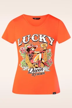 Lucky T-Shirt In Oranje