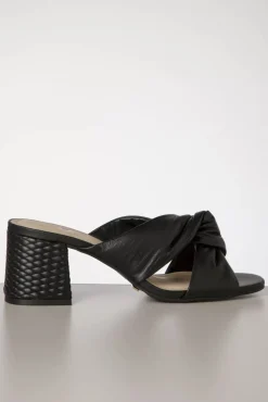 Lynn Sandalen Van Leder In Zwart