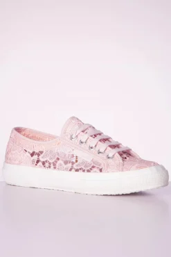 Macrame Sneakers In Roze