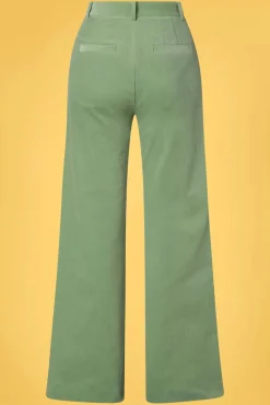 Marcie Babyrib Broek In Basilicumgroen