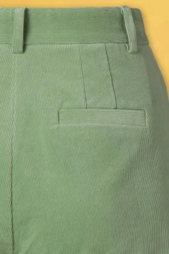 Marcie Babyrib Broek In Basilicumgroen