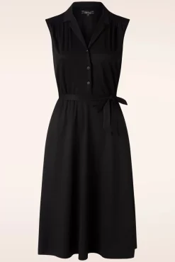 Marianne Classic Jurk In Zwart