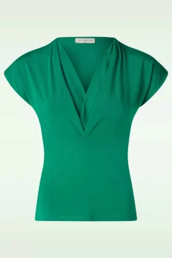 Marvelous Charming Top In Ultramarine Groen