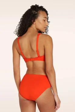 Mid Waist Bikinibroekje In Zomers Rood