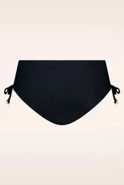 Mid Waist Bikinibroekje In Zwart Snake