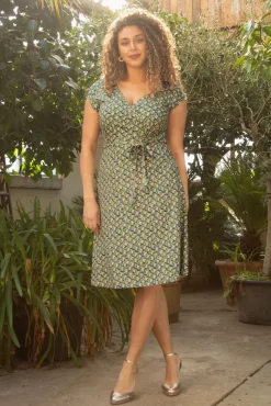 Mira Merlini Jurk In Woodbine Groen