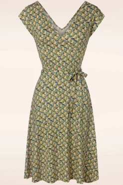 Mira Merlini Jurk In Woodbine Groen