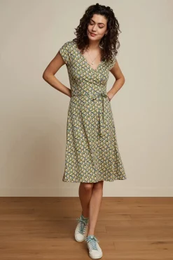 Mira Merlini Jurk In Woodbine Groen