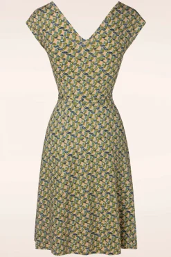 Mira Merlini Jurk In Woodbine Groen