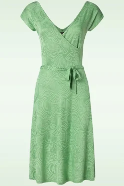 Mira Pop-Up Jurk In Mineraalgroen