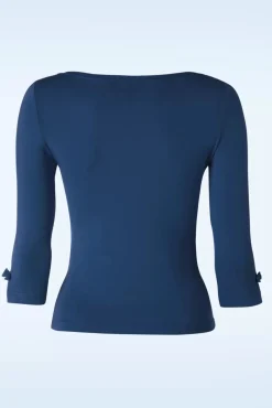 Modern Love Top In Marineblauw