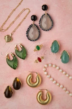 Molly Oorbellen In Goud En Groen