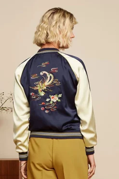 Monka Bomber Jasje In Avondblauw