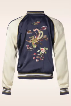 Monka Bomber Jasje In Avondblauw