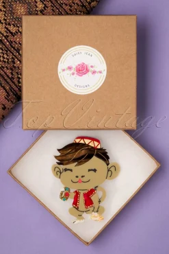 Monkey Pick Pocket Broche