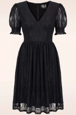 Mortem Mini Jurk In Zwart