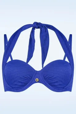 Multiway Bikinitop In Blue Waves