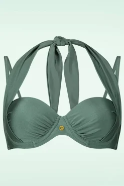 Multiway Bikinitop In Groene Glitter