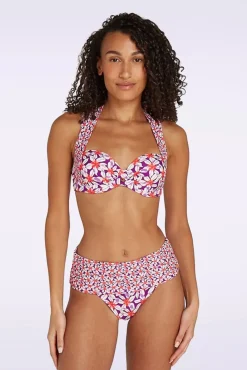 Multiway Summer Flowers Bikinitop In Paars