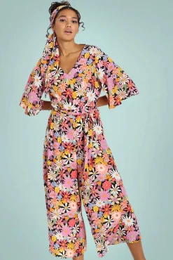 Nadine Bloemen Jumpsuit In Multi