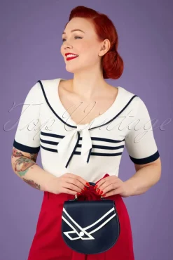 Nautical Kelly Lee Handtas In Marineblauw