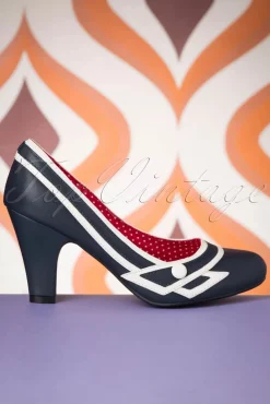 Nautical Kelly Lee Pumps In Marineblauw