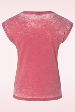 No Time T-Shirt In Rode Wassing