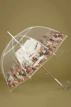 Nouvelle Dentelle Transparante Koepelparaplu In Multi