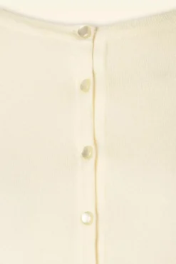 Nyla Cropped Vest In Ivoor