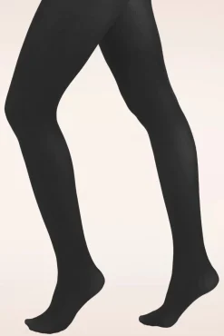 Ondoorzichtige Panty In Zwart