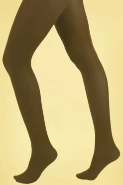 Opaque Panty In Donker Olijfgroen