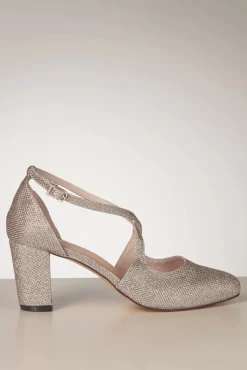 Oren Glitter Pumps In Champagnegoud
