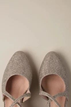 Oren Glitter Pumps In Champagnegoud